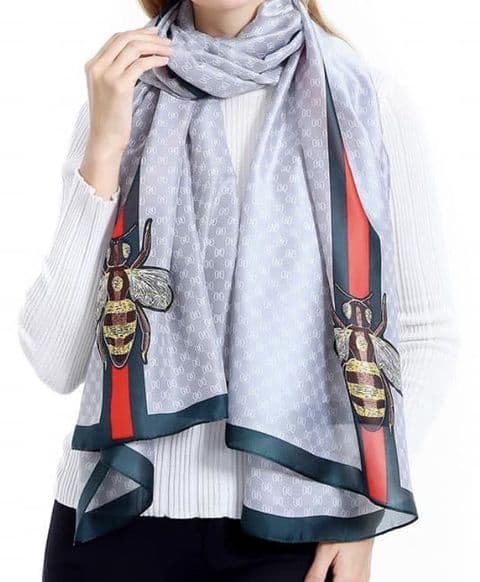 Betty Bee Scarf Silver