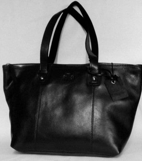 The Large Leather Shopper