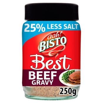 Bisto Best 25% Less Salt Beef Gravy 250G