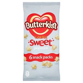 Butterkist Cinema Sweet Popcorn 6X12g