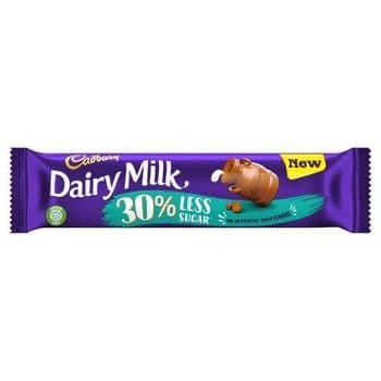 Cadbury Dairy Milk 30% Less Sugar Chocolate Bar 35G