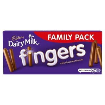 Cadbury Dairy Milk Fingers Biscuits 189G