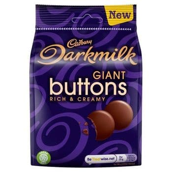 Cadbury Darkmilk Giant Buttons 105G