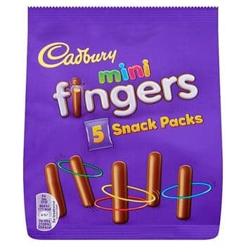 Cadbury Mini Fingers Snack Packs 5X22g