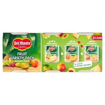 Del Monte Fruit In Syrup Variety Pack 3 X 227G