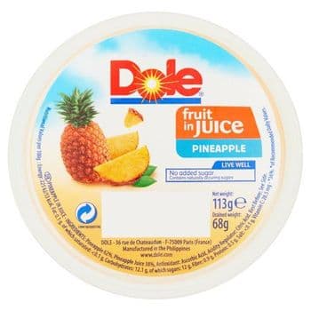 Dole Pineapple In Juice 113G