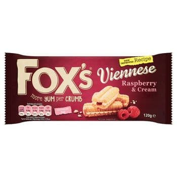 Fox's Viennese Raspberry & Cream 120G