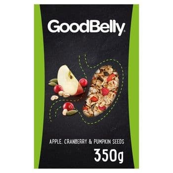 Goodbelly Oat Flakes With Apple & Cranberry 350G