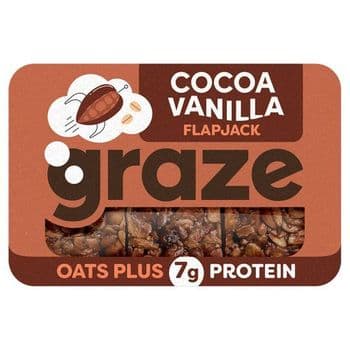 Graze Cocoa & Vanilla Protein Flapjack 53G
