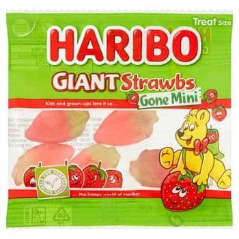 Haribo Giant Strawbs Gone Mini 16G
