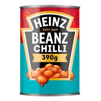Heinz Baked Beans Fiery Chilli 390G