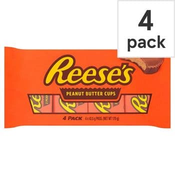Hersheys Reeses Peanut Butter Cups 4 Pack 170G