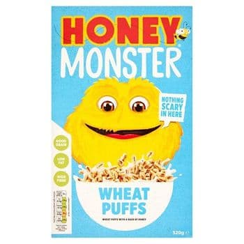 Honey Monster Wheat Puffs Cereal 520G