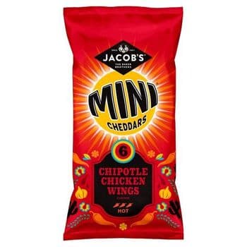 Jacob's Mini 6 Pack Cheddars Chipotle Chicken Wings 150G