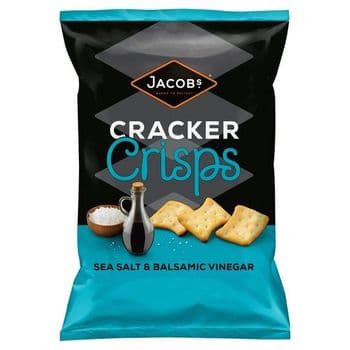 Jacobs Cracker Crisps Sea Salt & Balsamic Vinegar 150G