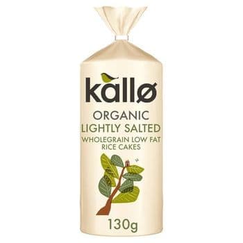 Kallo Organic Lightly Salted Wholegrain Rice Cake 130G