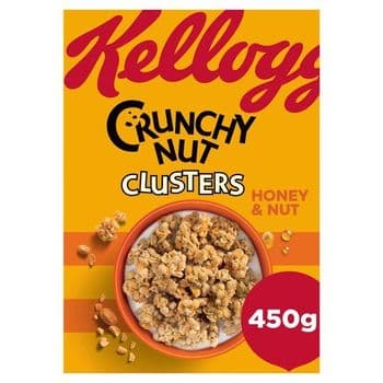 Kellogg's Crunchy Nut Honey & Nut Clusters 450G