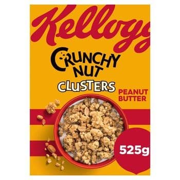 Kellogg's Crunchy Nut Peanut Butter Clusters 525G