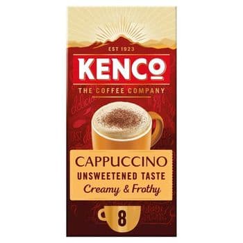 Kenco Unsweetened Cappuccino 8 Sachets 112G