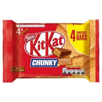 Kit Kat Chunky Peanut Butter 4 Pack 134G