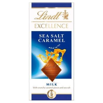 Lindt Excellence Milk Sea Salt Caramel Chocolate 100G