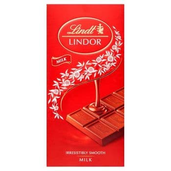 Lindt Lindor Milk Chocolate Bar 100G