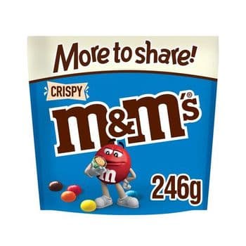 M&M Crispy More To Share Chocolate Pouch 246G