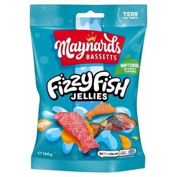 Maynard Bassetts Fizzy Fish Sweets160g