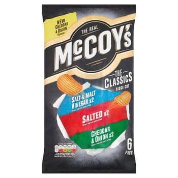 Mccoy's Classic Variety Crisps 6X25g