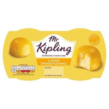 Mr Kipling Sponge Pudding Lemon 2X95g
