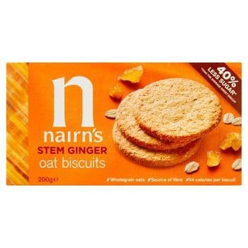 Nairns Stem Ginger Oat Biscuits 200G
