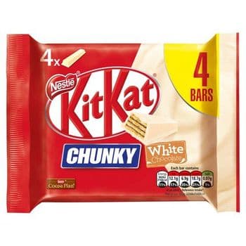 Nestle Kit Kat Chunky White Chocolate Bars 4 X 40G