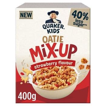 Quaker Kids Oatie Mix Up Strawberry Cereal 400G