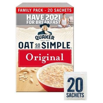 Quaker Oat So Simple Original Porridge Sachet 20X27g