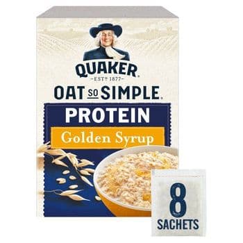 Quaker Oat So Simple Protein Golden Syrup Porridge 8X 43G