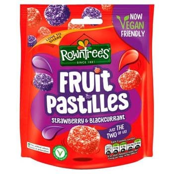 Rowntrees Fruit Pastilles Red&Black Pouch 150G