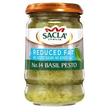 Sacla' Reduced Fat Basil Pesto 190G
