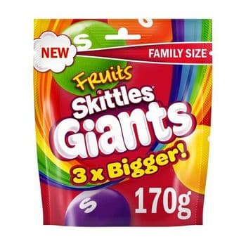 Skittles Giant Fruit Sweets Pouch 170G