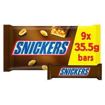 Snickers Bars Snacksize 9 X 35.5G