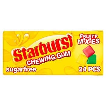 Starburst Fruit Gum 24 Mini Pellets Small Pack