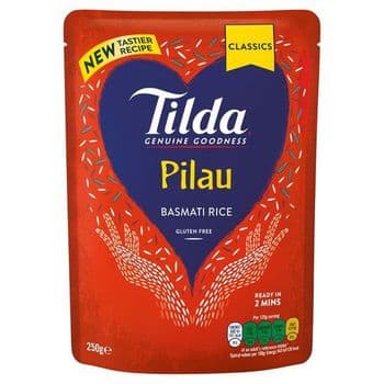 Tilda Pilau Steamed Basmati Rice Classic 250G