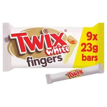 Twix White Chocolate Biscuit Multipack 9 X 23G