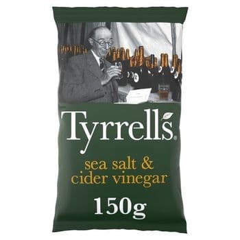 Tyrrells Sea Salted & Cider Vinegar Crisps 150G