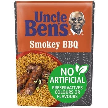 Uncle Bens Special Microwave Smokey Bbq Rice 250G
