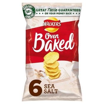 Walkers Baked Ready Salted 6X25g