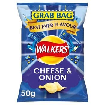 Walkers Cheese & Onion Crisps 50G