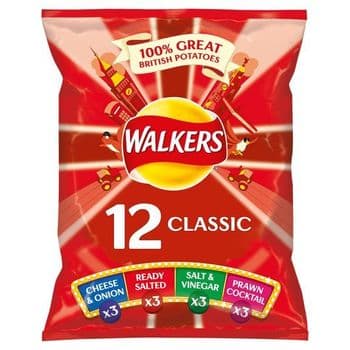 Walkers Classic Variety Crisps 12 X 25G