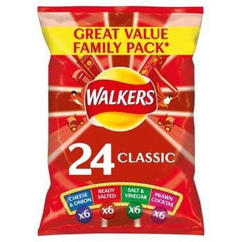 Walkers Classic Variety Multipack Crisps 24 X 25G