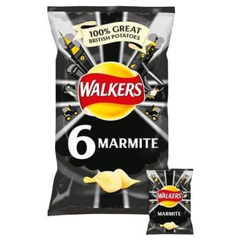 Walkers Marmite Crisps 6X25g