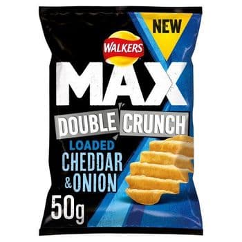 Walkers Max Double Crunch Cheese & Onion 50G